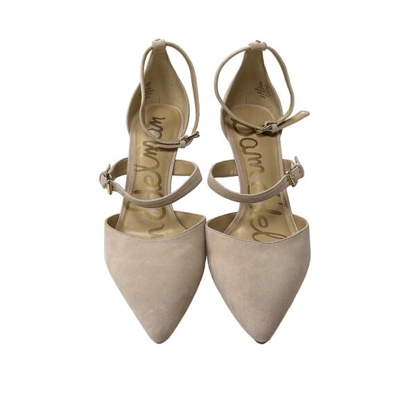 Sam Edelman Womens Blush Pink Thea Double Strap d'Orsay Pointed Toe Pumps 11 - Picture 7 of 8